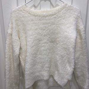White Fuzzy Sweater